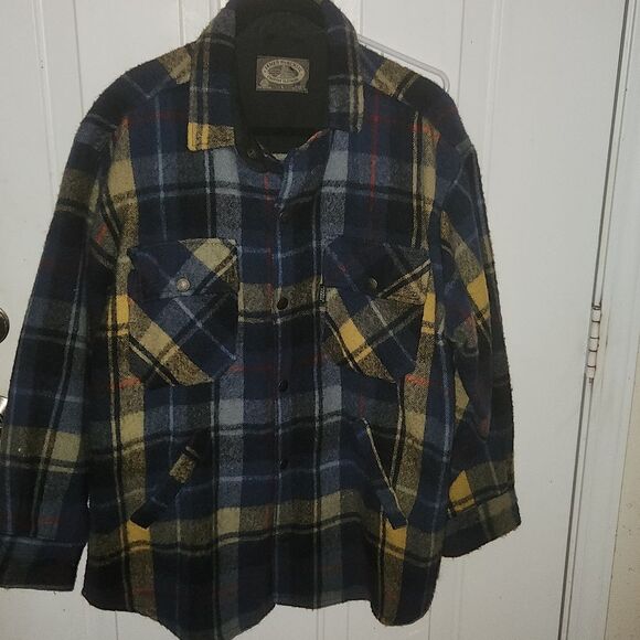 James Mckenzie Wool Shirt Jacket Shacket L - Picture 1 of 3